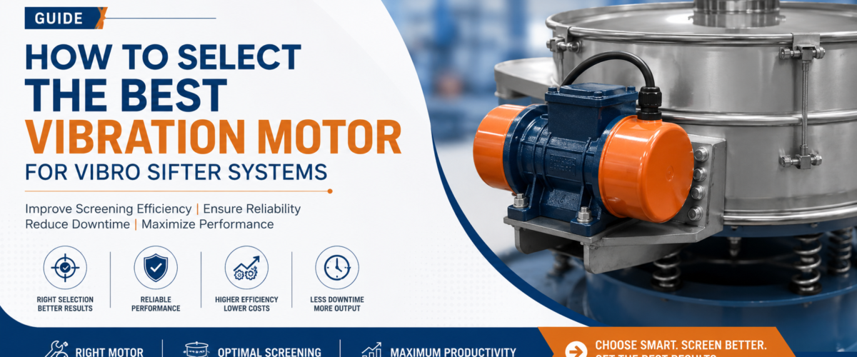 Vibration motor for vibro sifter