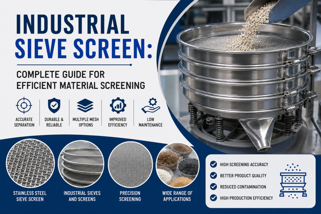 Industrial sieves and screens
