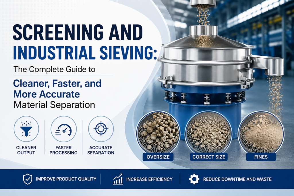 Industrial sieve screen