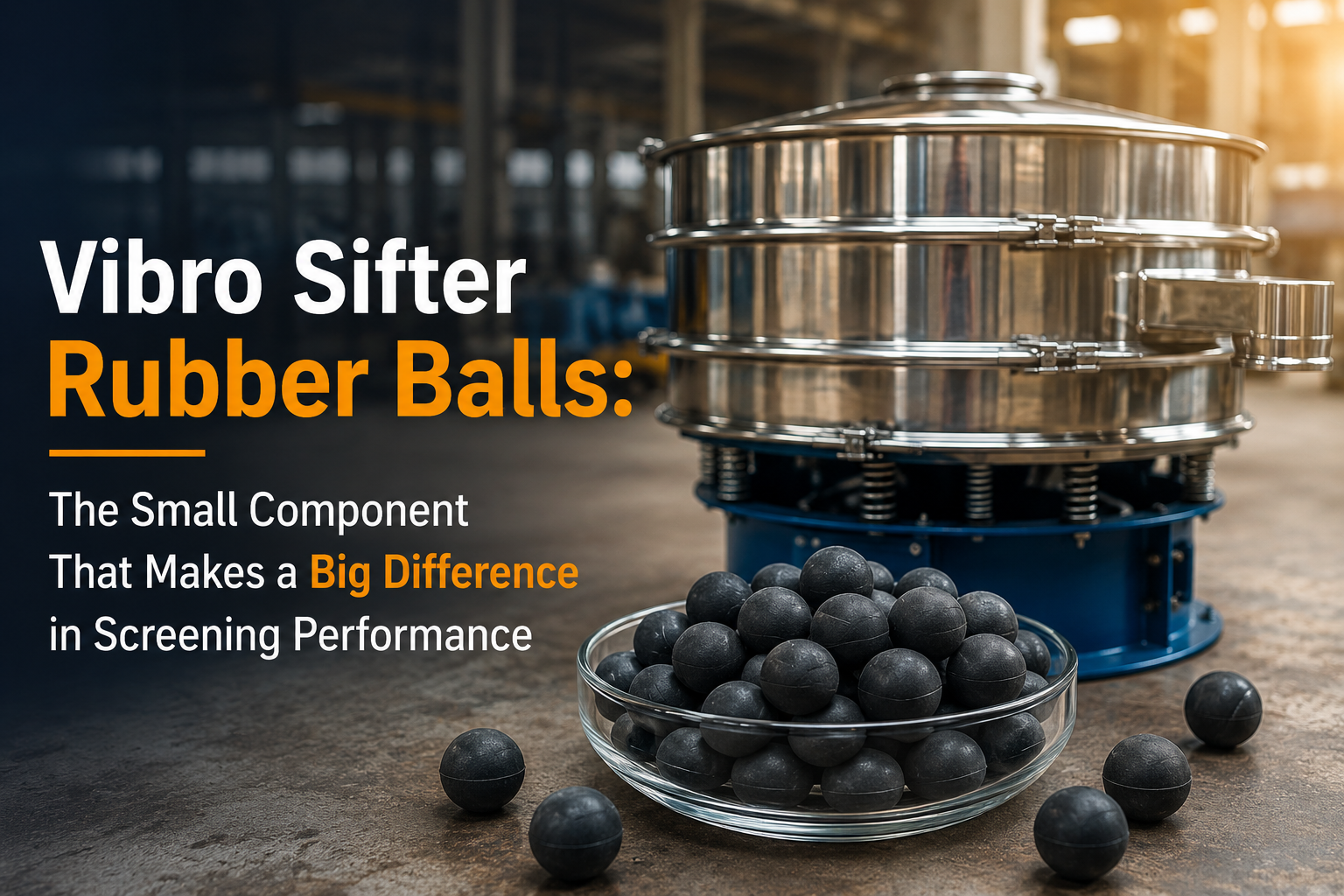Vibro Sifter Rubber Balls