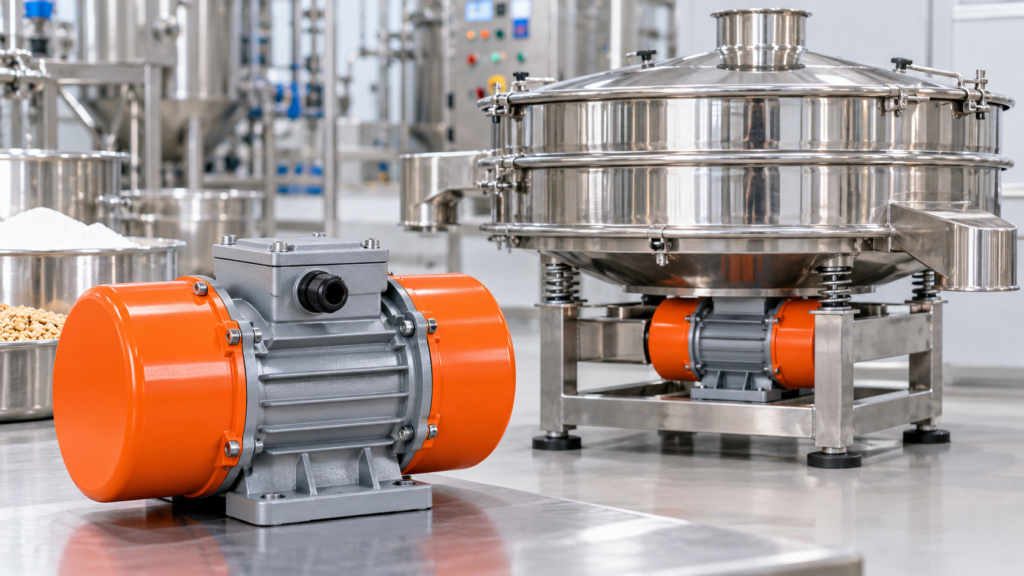 Vibratory motor for vibro sifter supplied by a vibratory motor manufacturer in India