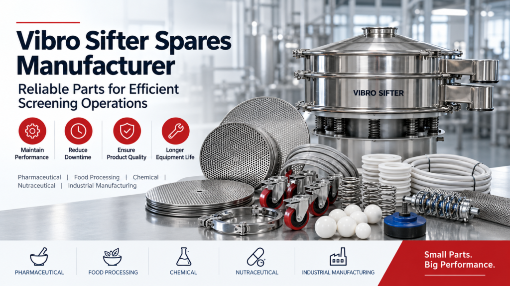 Vibro sifter spares and industrial replacement components for screening machines