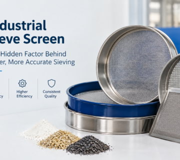 Industrial sieve screen mesh for precision powder screening and particle separation