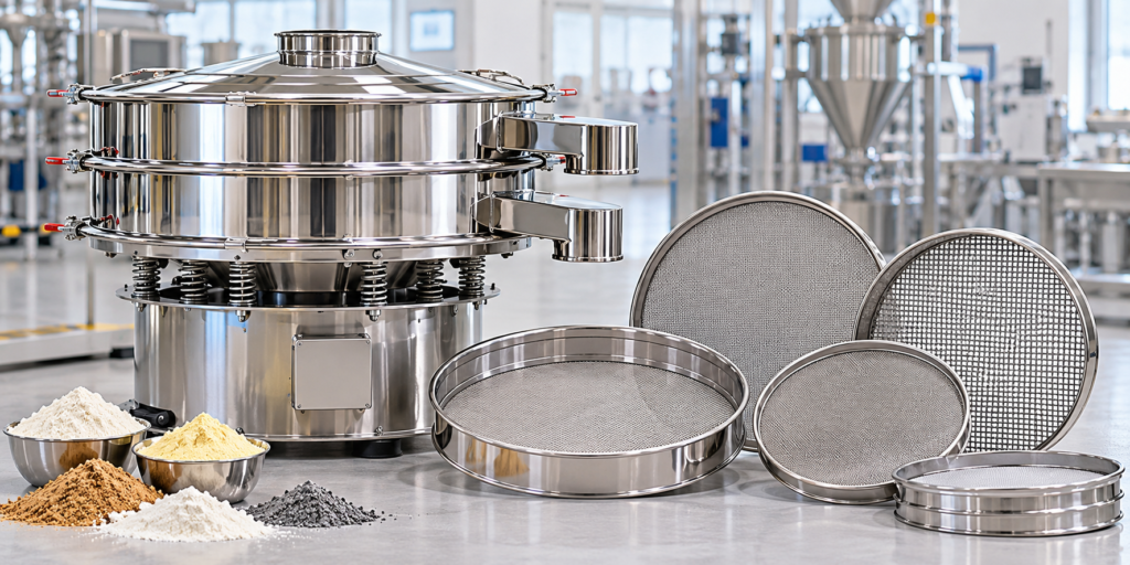 Stainless steel vibro sifter sieve mesh for industrial powder screening